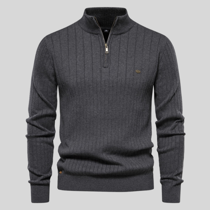 Apex Ribbed Muscle Fit Sweater