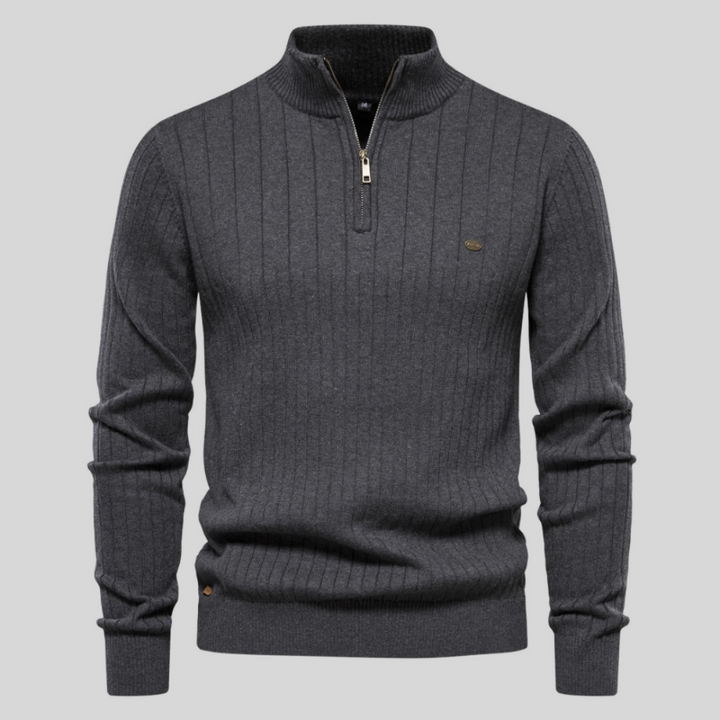 Apex Ribbed Muscle Fit Sweater