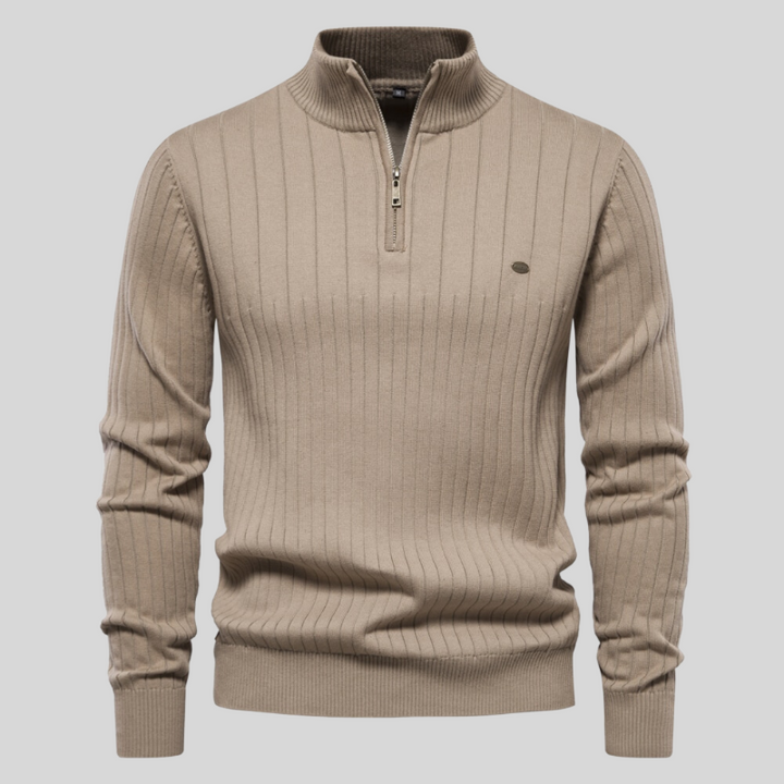 Apex Ribbed Muscle Fit Sweater