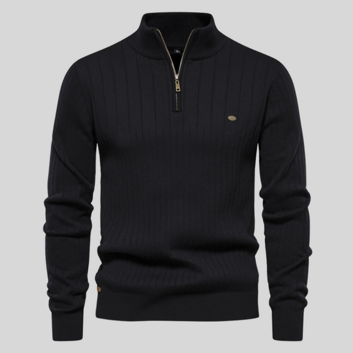 Apex Ribbed Muscle Fit Sweater