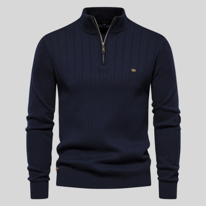 Apex Ribbed Muscle Fit Sweater