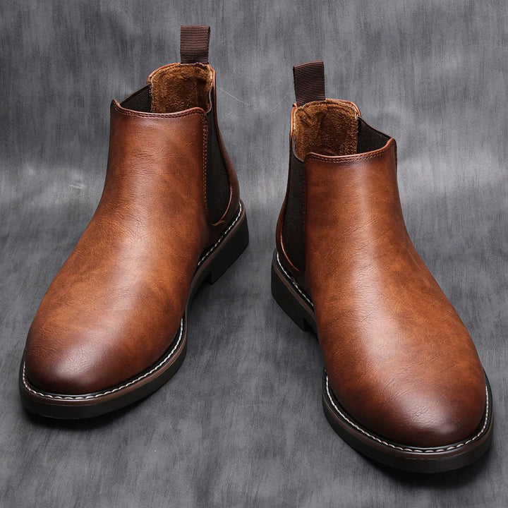 UrbanEdge Leather Boots