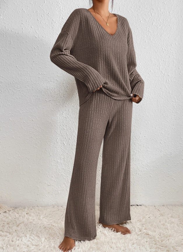 Ribbed knit 2-piece set